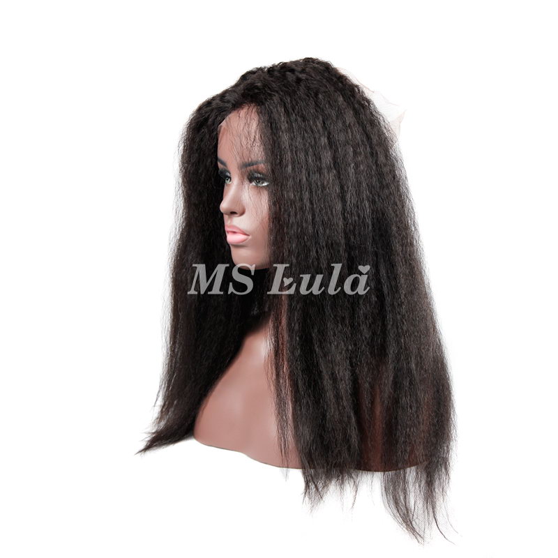 Virgin Hair Kinky Straight 360 Transparent Lace Frontal Closure 22.5x4x2 With Adjustable Strap - 图片 2